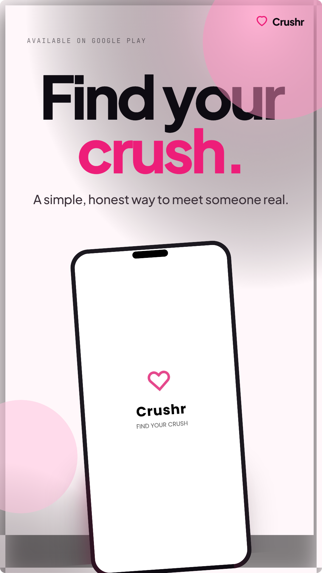 Crushr app hero screen
